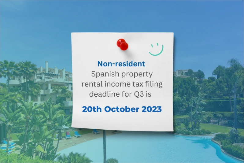 The Spanish Rental Income Tax deadline is fast approaching! The Spanish Rental Income Tax deadline is fast approaching!