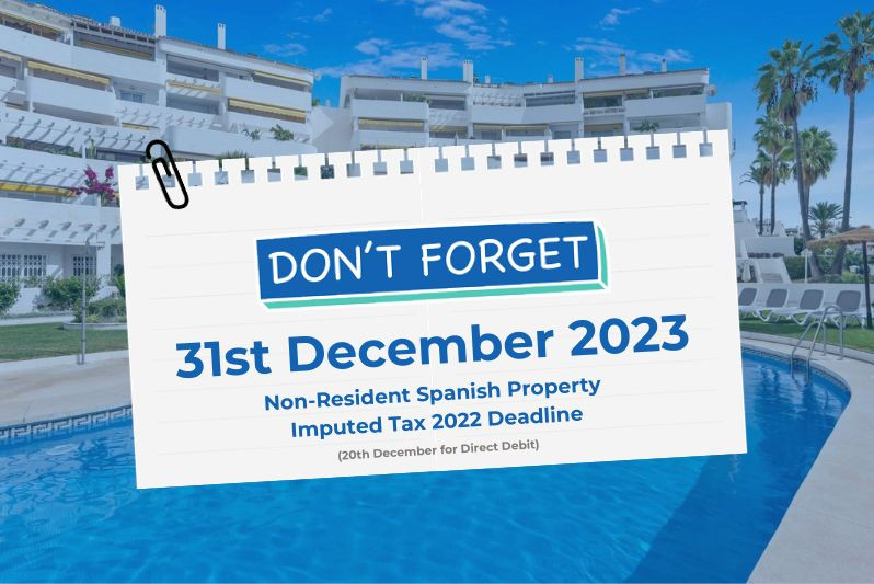 Reminder: Your Imputed Income Tax is due December 31st!
