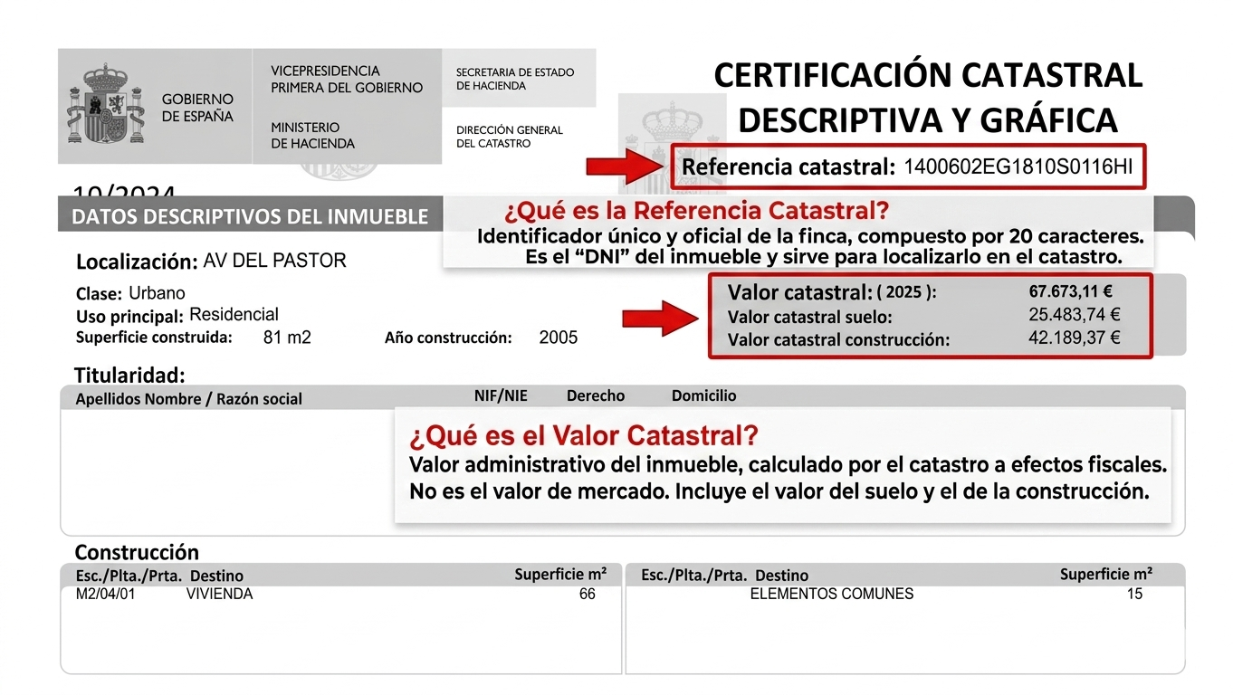 Ejemplo de donde aparece el valor catastral en una escritura de compraventa